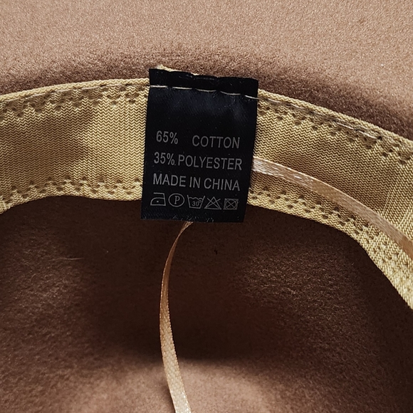 NWOT Two Tone Unisex Black and Tan Fedora Hat XL - Picture 7 of 11